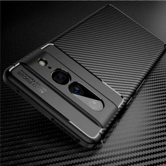 Google Pixel 7A Black Phone Case Fiber Rubber Cover Shockproof NEW 📱 - Picture 2 of 13